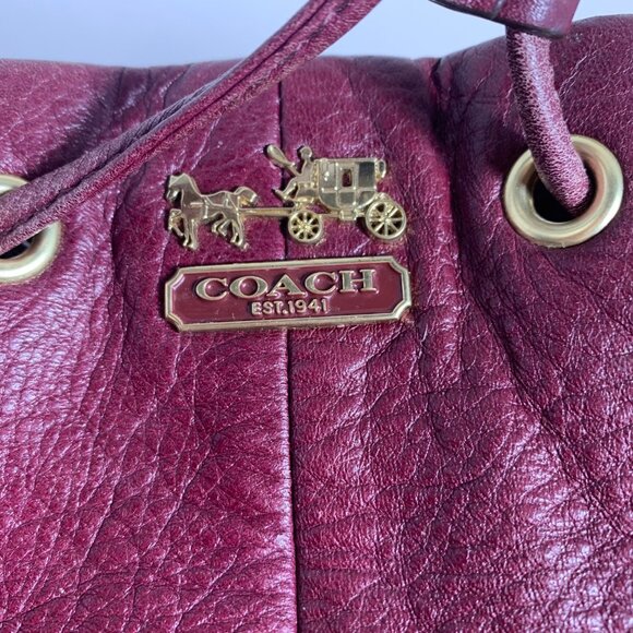 Coach Madison Marielle Drawstring Bucket Shoulder Bag + Fob/Tag & Dust Bag - Picture 9 of 16